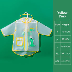 Raincoat For Children Transparent Poncho Waterproof Kindergarten Rainwear Kids‘ EVA Raincoat With Storage Bag Boys And Girls