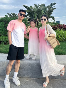Bộ Đồ Liền Thân Mùa Hè Cho Gia Đình Ba Người Bộ Váy Dài Cho Mẹ Và Con Đi Biển Bộ Đồ Liền Thân Cho Bố Mẹ Và Con Trẻ