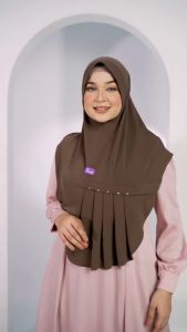 Jilbab Instan Hijab Arrafi Terbaru Kode AR 815 Variasi Lipit dan Manik Cantik / AR 815