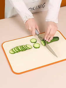 HOVELSHOP Talenan Dapur Anti Bakteri Jamur 2 Sisi  Alas Potong Daging Buah  Sayuran Cutting Board Serbaguna