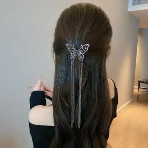Shark Crab & Crystal Butterfly Hair Clips: Korean Women's Hair Accessories
