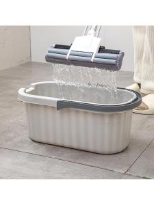 Large Rectangular Wheel Mop Bucket