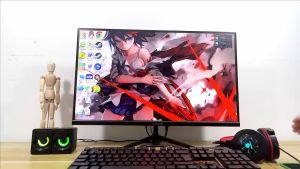 AJVXI computer monitor 24 inch pc monitor 165hz gaming computer monitor curved full screen borderless LED IPS 1MS HDMI/DP/VGA warranty 3 years