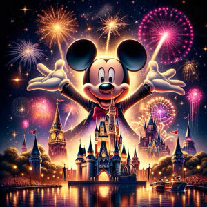 Disney Cartoon Diamond Painting Mickey Mouse 2025 New Collection Craft Kit Mosaic Castle DIY Embroidery Firework Unique Gift