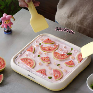 Ice Cream Maker Machine Ice cube Molder Portable Ice Maker Machine Ice Cream Roll Yogurt Maker Fried Ice Cream Machine MOKKOM