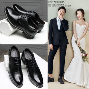 Wedding Groom Formal Shoes Business Casual Leather Shoes Photography Suit Shoes Winter Mens Shoes to Match Wedding Suit