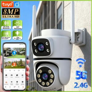 Camera Wifi PTZ Tuya 8MP HD Với Tầm Nhìn Ban Đêm Màu Sắc AI Tự Động Theo Dõi Sử Dụng Trong Nhà Và Ngoài Trời Camera IP An Ninh CCTV Giám Sát Âm Thanh Và Video