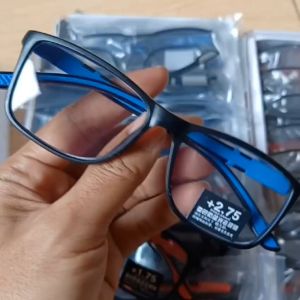 Kacamata Baca Sporty Anti Radiasi Photocromic Full Rim Warna Black/Violet +1.00 s/d +3.00