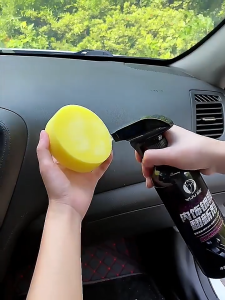 【SKIT SG】Car Plastic & Leather Restorer Spray Cleaner 500ml Polish Repair Interior Exterior Surface Coating Agent Auto Trim Seat Dashboard Rubber Vinyl Black Shine Refurbish Stain Remover Waterless Wash Motorcycle Home Detailing SG Seller