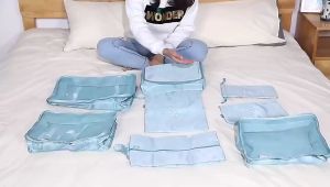 8 Pcs Set Travel luggage Organizer Clothes Luggage Packing Cubes Clothing Sorting Packages Organizer