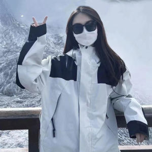 Áo Khoác Ngoài Dáng Người Nhỏ Mẫu Mới Áo Khoác Có Thể Tháo Rời Chống Mưa Chống Gió Ba Trong Một Cho Nữ Trang Phục Leo Núi Dày Dặn Ngoài Trời Cho Nam