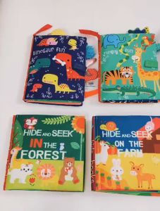 [Little B House] Baby Cloth Book Fabric Book For Baby Early Laerning Educational Toys For Baby 布书 Buku Kain - BT277