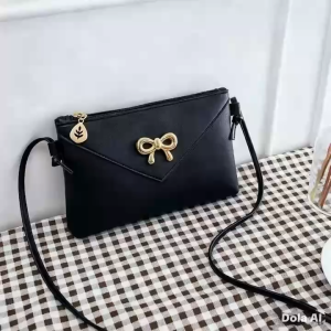 F&S SHOPAHOLIC BAGS#016 Classic Knotted strap mini crossbody/shoulder bag for women -cleo printed name design sling bag