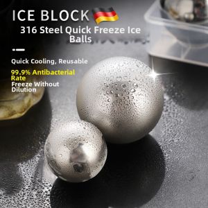 NAIFUNA | Stainless Steel Ice Ball Food Grade Drink Cooler