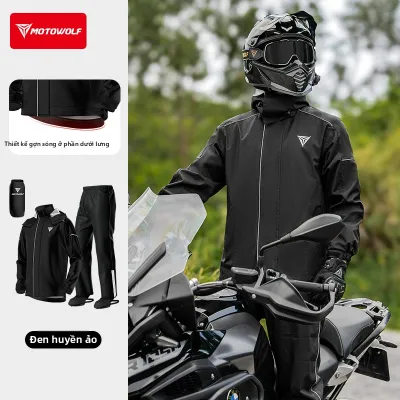 MOTOWOLF | Bộ Đồ Mưa Chống Thấm Nhẹ