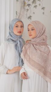 Tazbiya Scarf - Tanisha Series I Tazbiya Hijab Voal Motif Jahit Tepi