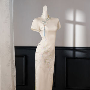 Elegant Modified Short Sleeve Cheongsam 2026 Summer New Design