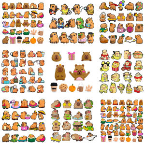Hot Toys | 10-50pcs Cute Animals Capybara Shoe Charms PVC Shoes Accessories Decoration Buckle for Clog Sandals Wristband Kids Party Gift