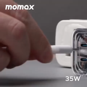 Momax Adaptor Charger ONEPLUG 67W GaN 3 Port USB A C Fast Charging PD QC 3.0 untuk Laptop HP