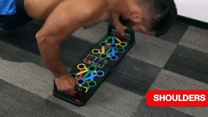 BFCC Multi Function Fold System Push-Up Bracket Board Portable For Home Fitness Training Equipment