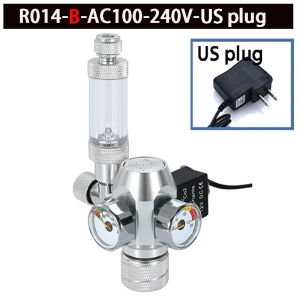 AC100-240V Aquarium CO2 Regulator Electromagnetic Valve Bubble Counter CO2 Control System Fish Tank CO2 Pressure Reducing Valve