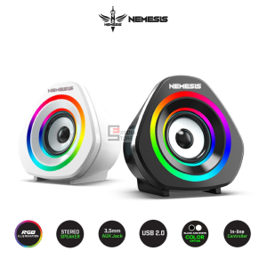 NEMESIS FALCON NYK SPN-08 RGB Illumination Speaker Gaming Stereo Plug and Play SPN08 SP-N08 Speaker Komputer / PC Laptop Mobile / HP