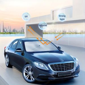 Car Sun Shade Windshield Cover Foldable Car Umbrella UV Rays and Heat Sun Visor Protect Car Parasol