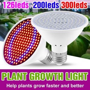 E27 LED Plant Grow Light Full Spectrum Indoor Hydroponics Flower Seedling Vegetables Cultivation Lamp Growth Box Bulb AC85V-265V