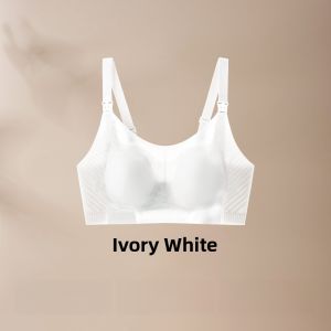 Miiow | MiiOW Womens Bralette Ear Cup Wireless Thin Summer Cool Sensation Rabbit Ear Cup Underwear Breathable Comfortable Nylon U-Back