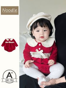 Autumn New Arrival Baby Girl Romper One Year Old Celebration Dress Infant Cotton Polyester Sweet Style Clothes for Babies
