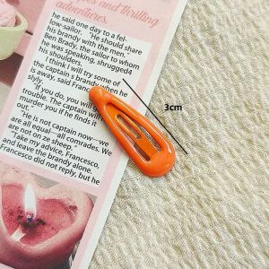 Solid color 3cm baby bb clip shiny and fashionable cute small hair clip side hair breaking bang clip