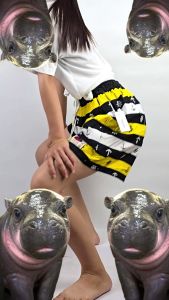 กางเกงเจเจ ลายสมอ สุดชิล วัยรุ่น GenZ