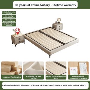 Real Wood Headless Tatami Bed 1.8m