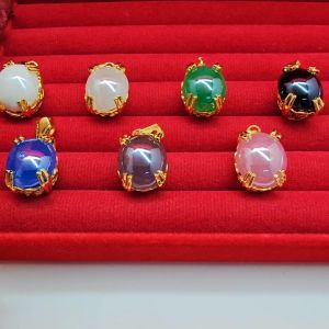 เครื่องมือจี้พลอย เม็ดแก้ว ตัวเรือนสีทอง ขนาด 1.2x1.5 cm พลอย 7 สี ชุบทอง ทองไมครอน ทำจากทองเหลือง สินค้า การใช้งานที่มีโอกาส รูปแบบที่สวยงาม และสามารถนำไปใช้กับน้ำได้