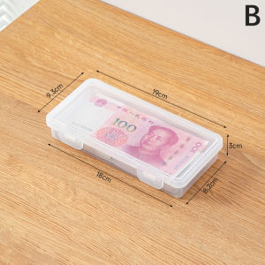 Portable Storage Box Paper Money Album Currency Banknote Case Coin Storage Collection Boxes Holder Transparent Plastic Case
