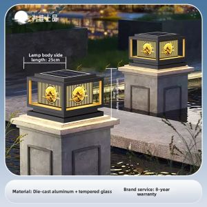 VINCAN | Solar & Electric Outdoor Pillar Light