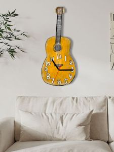 Đồng Hồ Treo Tường Âm Nhạc Quà Tặng Trang Trí Phòng Khách Đồng Hồ Quartz Tĩnh Lặng Trang Trí Phòng Tập Luyện Nhạc Cụ Guitar