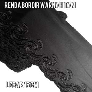 Per 2 meter renda katun warna dan lebar susuai variasi yang tersedia