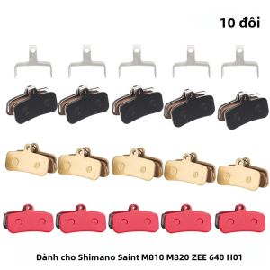 10 Đôi Xe Đạp Má Phanh Đĩa Cho Saint M810M820 ZEE 640 H01 MTB Má Phanh Thủy Lực Nhựa/Gốm/Full Kim Loại Phụ Tùng Xe Đạp