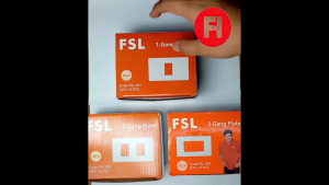 FSL Outlet & Switch Cover Panel | 1 Gang / 2 Gang / 3 Gang | Plastic Plate