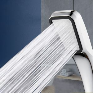 Đầu Vòi Sen Cầm Tay Áp Lực 300 Lỗ Tiết Kiệm Nước Kiểu Phun Mưa Mạ Crôm Phụ Kiện Phòng Tắm