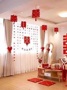 結婚布置 喜字挂件 – 婚礼灯笼装饰（一对）/ Wedding Decoration Wedding Pendant – Wedding Lantern (price for 1 pair)