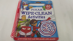Disney Pixar Wipe Clean Activity Book with Pen & Puzzles Games Drawing for Kids
