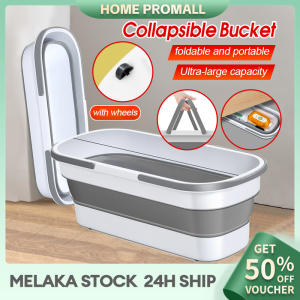 Collapsible Bucket Portable Folding Mop Bucket Silicone Bucket For Car Washing Fishing Camp Household Cleaning Rectangle Bucket 便携式折叠拖把桶