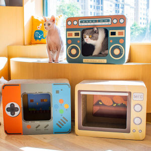 Cat Scratch Board Scratching Board Non-Chip Vertical Cat Nest Cat Scratching Board Anti-Scratch Sofa Corrugated Paper Nest Abrasion Resistant Cat Supplies