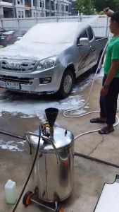 Nikken ถังฉีดโฟมสแตนเลสเกรดไม่เป็นสนิมเกรด 304 หนา 2.0มม สำหรับคาร์แคร์ ความจุถัง 80 ลิตร ล้อใต้ถังเคลื่อนย้ายสะดวก BFX