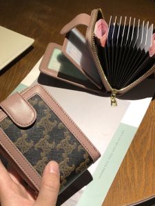 Small Leather Card Holder for Women 2024 New Style High End Storage Bag Driving License And ID Card Holder Youth Zipper Closure