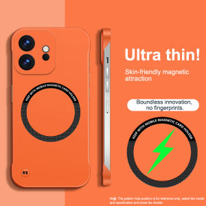 Ultra Thin Matte Hard PC Magnetic Frameless Phone Case for One Plus 15 15T 13 13T for Magsafe Wireless Charging Protective Cover