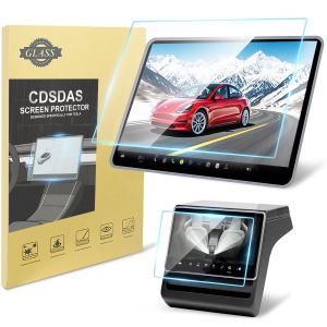 Tesla Model Y Juniper/YL 2026 Model 3 Highland 2024-2025 2PCS Tempered Glass Screen Protector