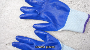 1Pairs  Rubber Gloves Comfort and Protection Thick for Gardening Climbing Industrial Construction